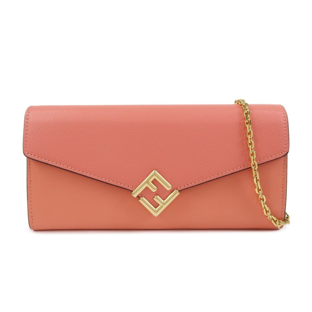 Fendi FF Diamonds Continental Chain Leather